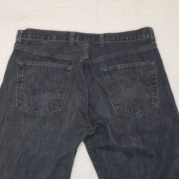 Banana Republic Denim Jeans Black Women's 35/34 Button Fly Y2K - Picture 5 of 7